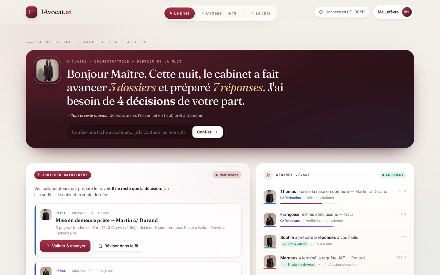 IAvocat.ai — Le Brief